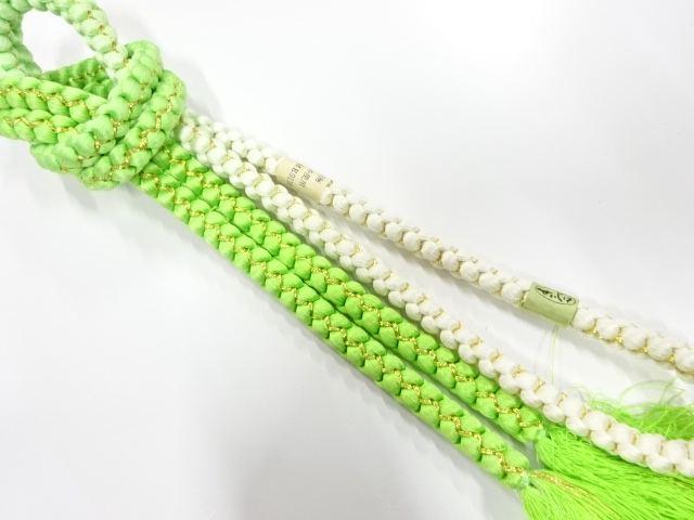 未使用品　正絹　手組帯締め